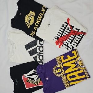 NBA, Adidas, Puma, Volcom T-shirts Mens. Size Small